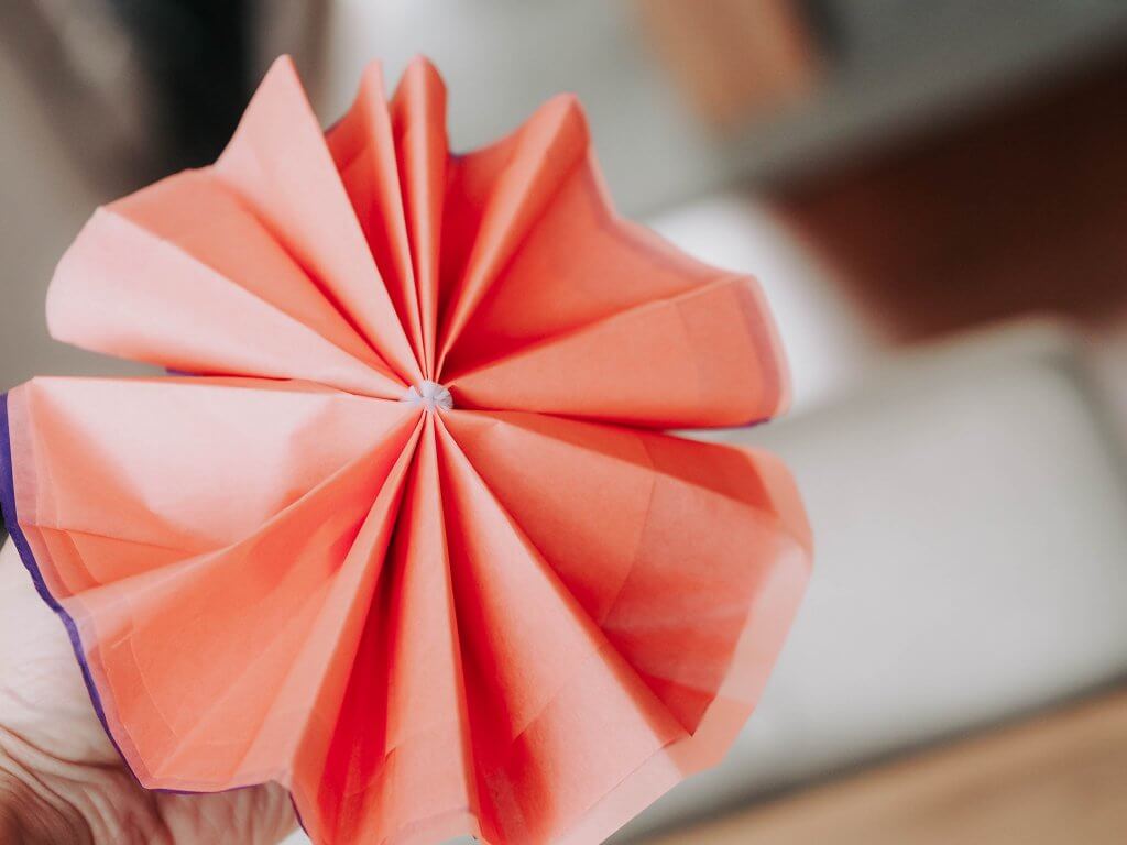bloem van tissue papier
